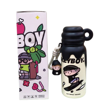 Key Boy Water Bottle Cute Thermos Cup – 550ML