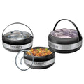 Large Hotpot 2100 ML – Insulated Food Warmer with Premium Glass Lid - Pleco Houseware
