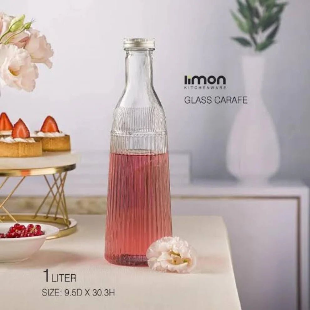 Lumine Glass Bottle 1L by Limon (32) - Pleco Houseware