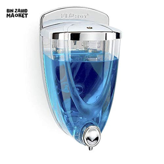 LUXURY WALL-MOUNTED LIQUID SOAP DISPENSER – REFILLABLE BATHROOM SHOWER GEL & HANDWASH CONTAINER