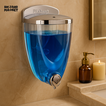 LUXURY WALL-MOUNTED LIQUID SOAP DISPENSER – REFILLABLE BATHROOM SHOWER GEL & HANDWASH CONTAINER