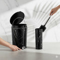 Marble Dustbin & Brush Set - Pleco Houseware