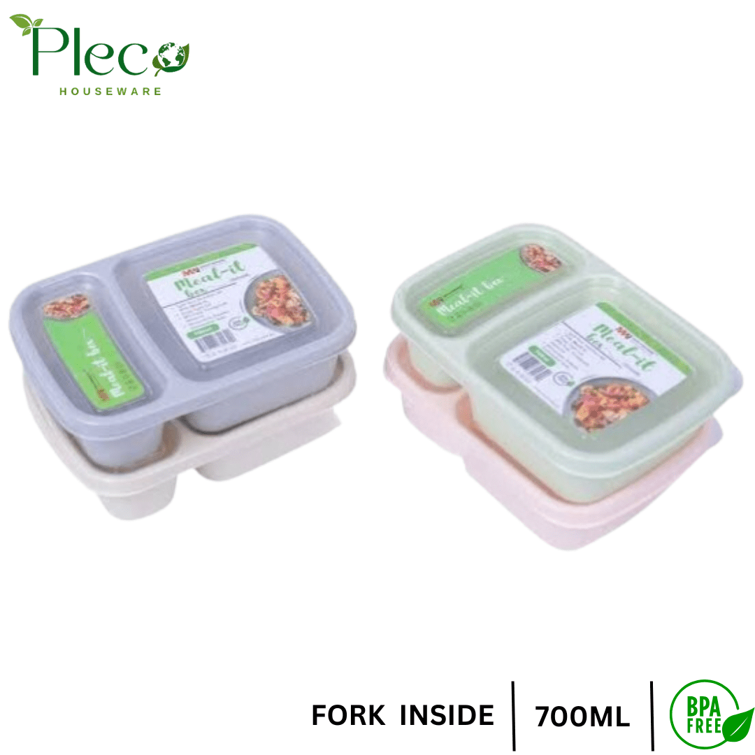 Meal - It Lunch Box 1000ml – BPA - Free, Leakproof & Food Grade for Office & School - Pleco Houseware
