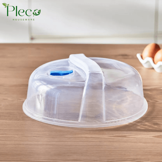 Microwave Cover | Microwave Splatter Cover | Microwave Food Cover | Anti - Splatter with Steam Vents - Pleco Houseware
