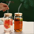 Modern Mason Jar Glass with Straw - Pleco Houseware