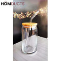 Modern Mason Jar Glass with Straw - Pleco Houseware