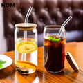 Modern Mason Jar Glass with Straw - Pleco Houseware