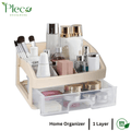 Multi - purpose Organizer with Drawers | Transparent Desk Storage Box | Makeup Organizer | Stationery Holder for Home, School & Office - Pleco Houseware