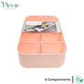 Multipurpose Organizer 6 - Compartment Small Organizer | Jewelery Organizer & Makeup Storage Box - Pleco Houseware
