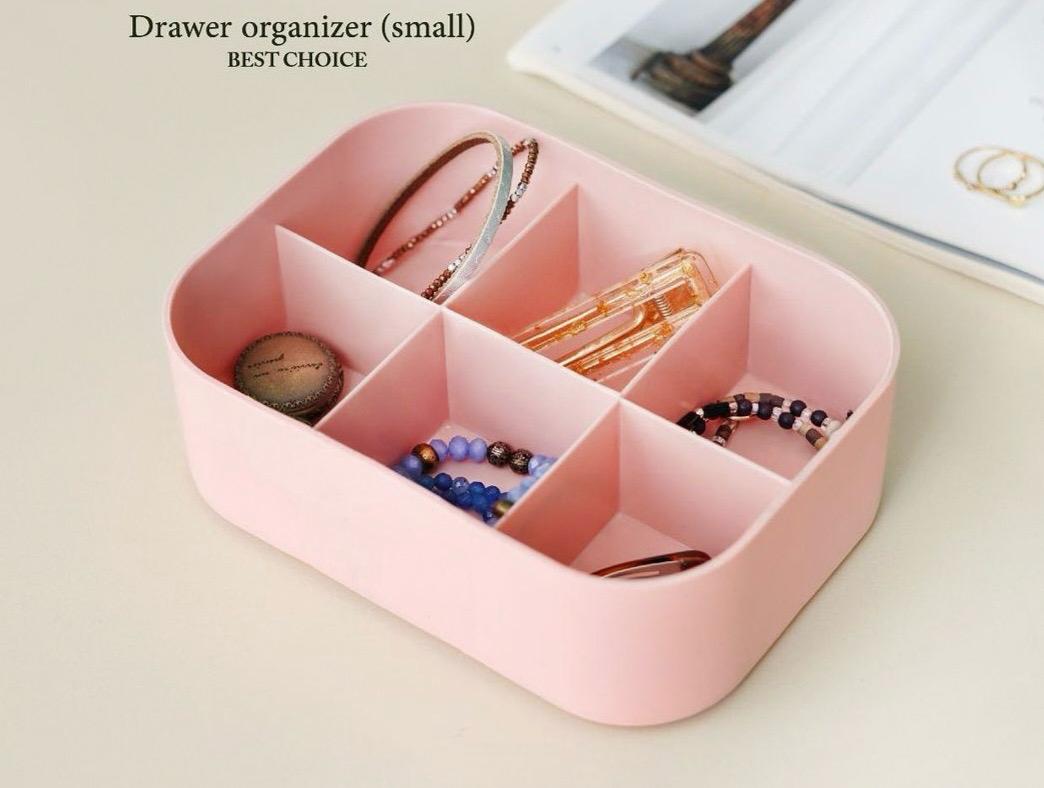 Multipurpose Organizer 6 - Compartment Small Organizer | Jewelery Organizer & Makeup Storage Box - Pleco Houseware