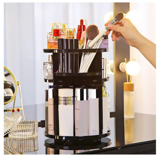 Large Capacity Rotating Cosmetic Organizer