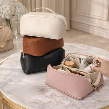 Leather Travel Cosmetic Organizer