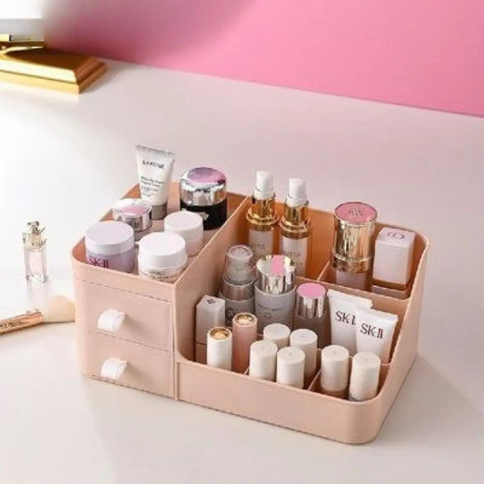 Desktop 2 Drawer Cosmetic Organizer