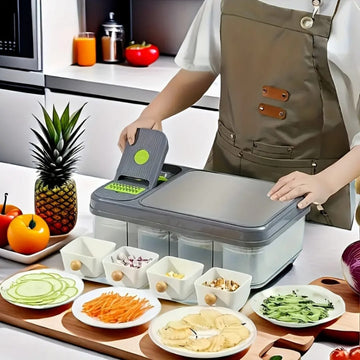 Pleco 3-in-1 Vegetable Chopper Slicer Cutter Storage Box