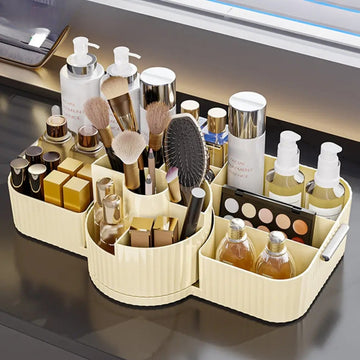 Rotating Cosmetic Organizer With Large Storage
