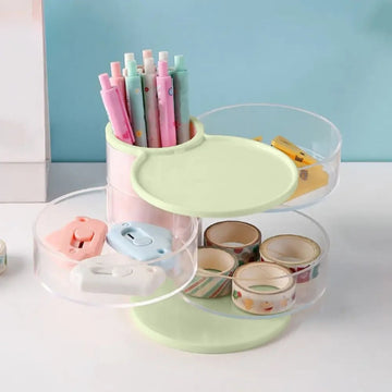 3-LAYER MAKEUP BRUSH STAND – JEWELRY & COSMETIC ORGANIZER