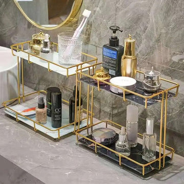 Modern 2 Tier Cosmetic Organizer