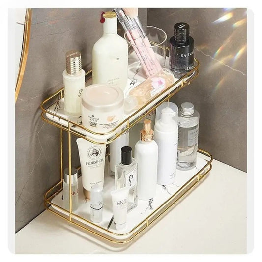 Modern 2 Tier Cosmetic Organizer