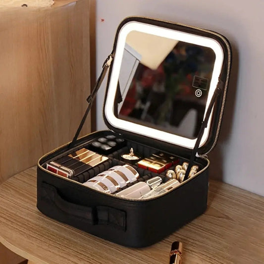 New Led Cosmetic Bag With Mirror
