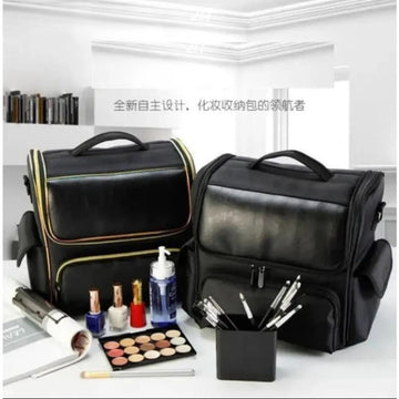Large Capacity Women Travel Cosmetic Organizer Suitcase
