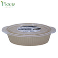 Oval Food Storage Container | 2500ml 2 in 1 Bowl Set With Lid - Pleco Houseware