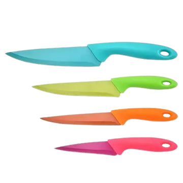 COLOR FRUIT KNIFE 4 SET - VEGETABLE CUTTING KNIVES