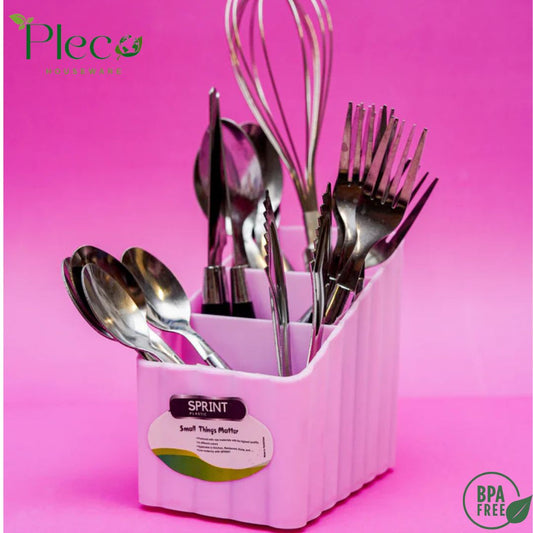 Pen Holder | Stationery Holder | Plastic Kitchen Utensils Spoon Holder Rack - Pleco Houseware