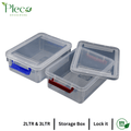 Plastic Storage Box with Lock | 2L & 3L Food Storage Container | Stackable Organizer for Kitchen, Jewelry & Household Items - Pleco Houseware