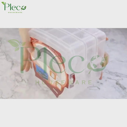 Transparent Stackable Jewelry Organizer Box | 2–4 Layer Multipurpose Plastic Storage Box with 12–24 Sections for Jewelry, Beads, Medicine & Accessories by Pleco Houseware