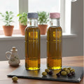 Ribbed Elegance Glass Bottle 1100ml - Pleco Houseware
