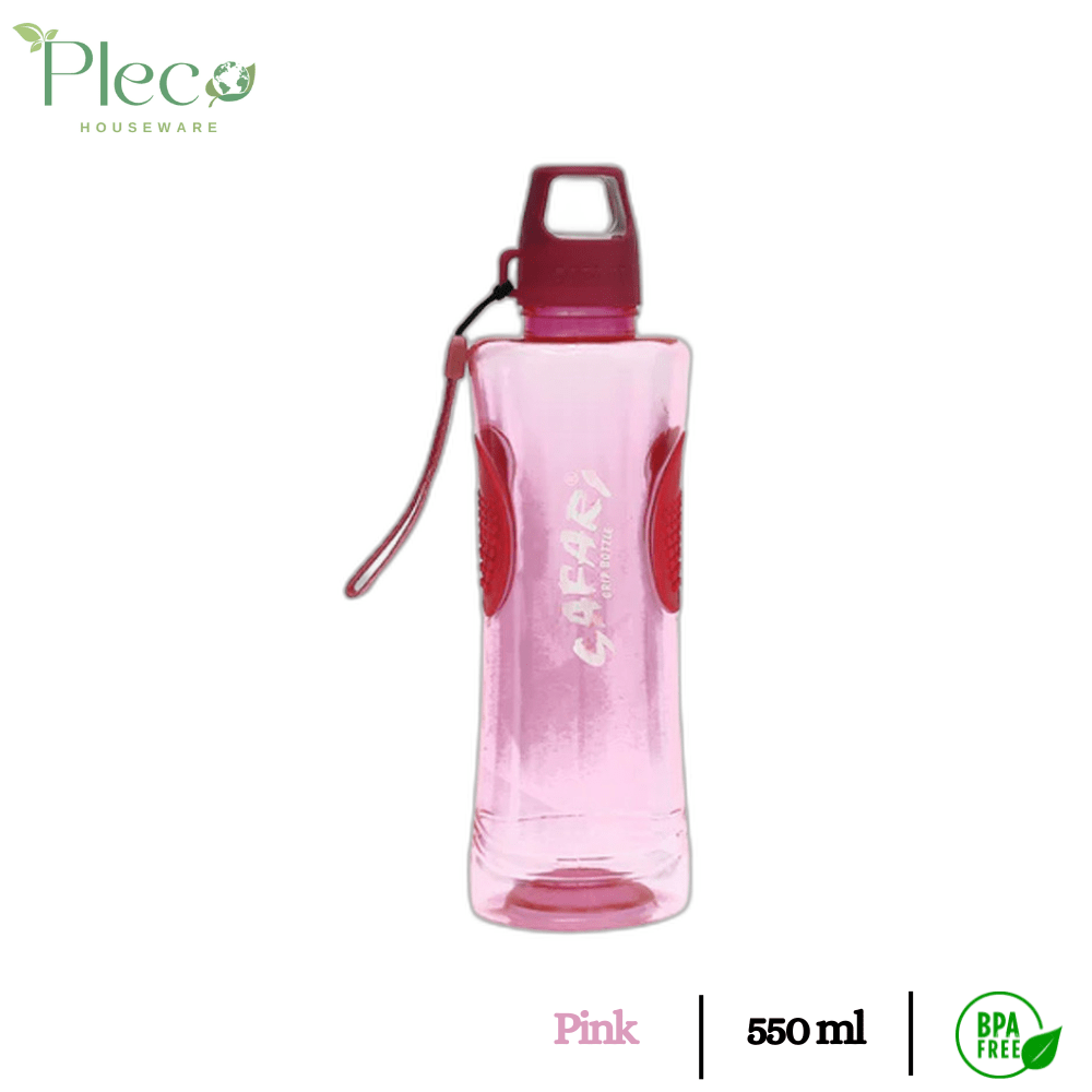 Safari Grip Water Bottle 550ml | Sports water bottle - Pleco Houseware
