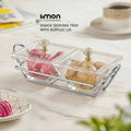 Signature Square Snack Tray with Lids - Pleco Houseware