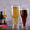 Double Wall Upside Down Beer Glass 250ml - Pleco Houseware