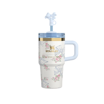 STANLEY X LOVE SHACK FANCY TUMBLER QUENCHER 14OZ - BEAUX BLUE (KHAKHI BOX)