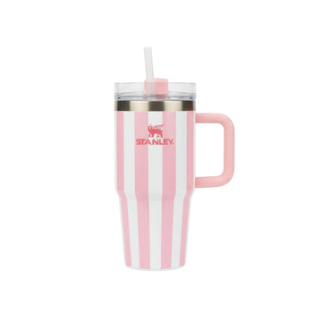 STANLEY SUMMER QUENCHER H2.0 FLOWSTATE TUMBLER 14OZ - PINK STRIPES