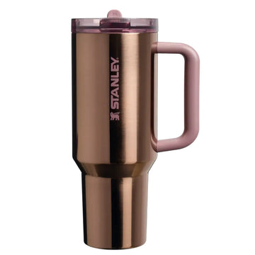 THE QUENCHER PROTOUR FLIP STRAW TUMBLER 40OZ - POLISHED ROSE GOLD