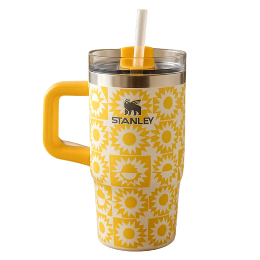 Stanley 20 oz Sunburst Tumbler with Straw | Premium Stainless Steel Mug
