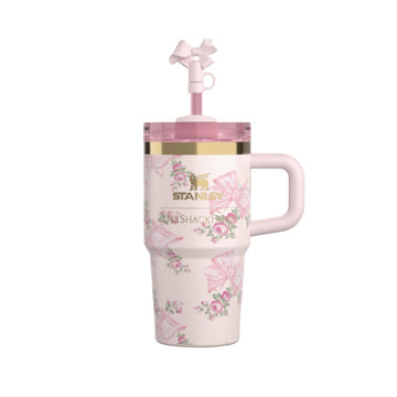 STANLEY X LOVE SHACK FANCY TUMBLER QUENCHER 14OZ - RIBBON ROSA (KHAKI BOX)