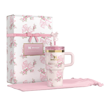 STANLEY X LOVE SHACK FANCY TUMBLER QUENCHER 14OZ - BEAUX PINK (GIFT BOX)