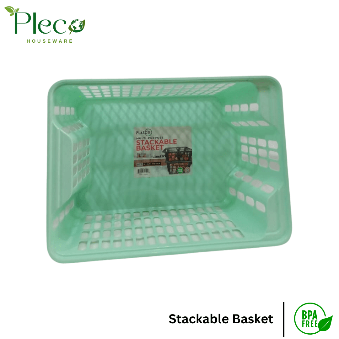 Storage Basket | Stackable Basket | Fruits Basket | Vegetable Basket | Basket For Vegetable | Picnic Basket | Fridge Basket | Kitchen Basket - Pleco Houseware