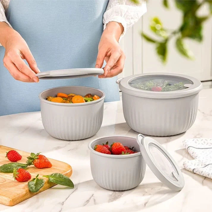 PureVent 3‑Pcs Stackable Bowl Set