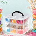 Transparent Stackable Jewelry Organizer Box | 2–4 Layer Multipurpose Plastic Storage Box with 12–24 Sections for Jewelry, Beads, Medicine & Accessories by Pleco Houseware - Pleco Houseware