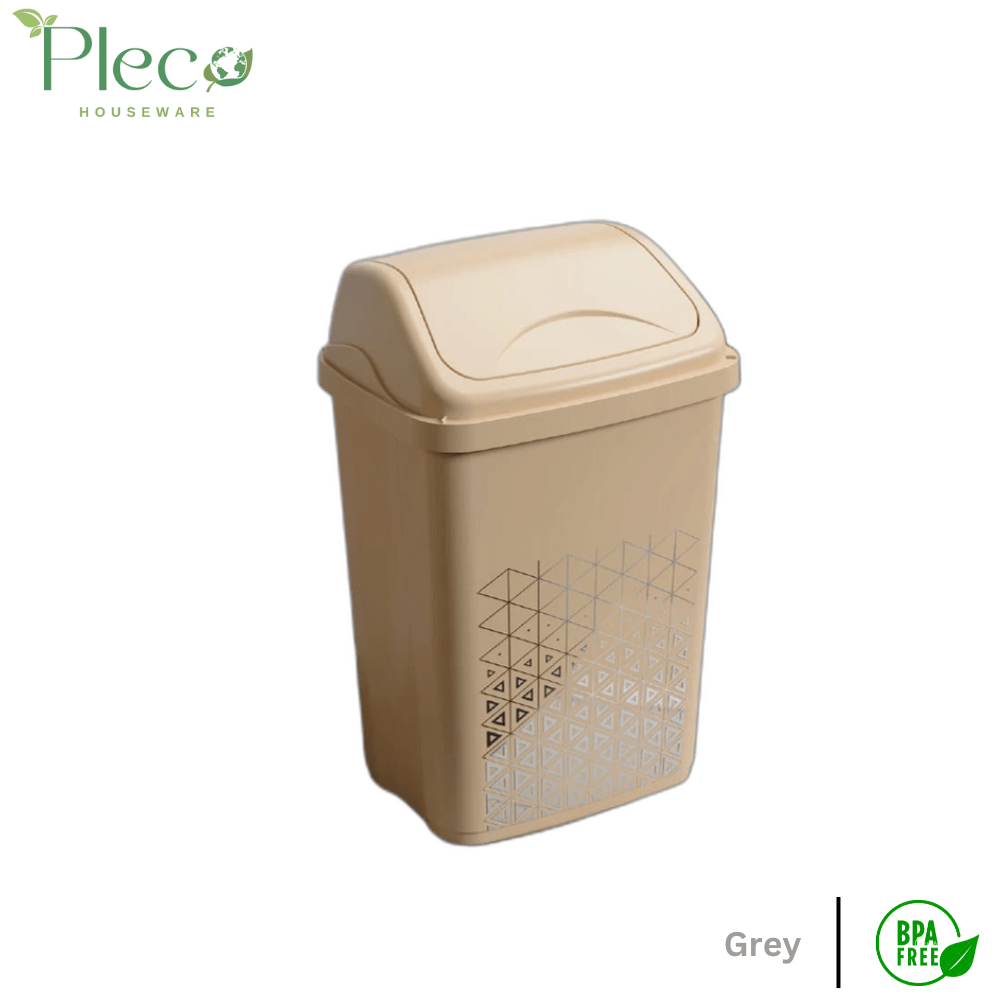 Vertex Dustbin With Swing Lid - Beige | 26L - Pleco Houseware